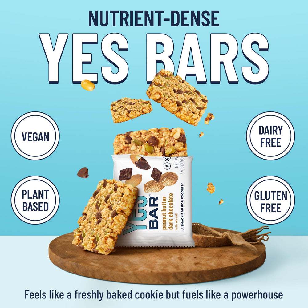 The YES Bar organic maple syrup drizzle on nut blend for clean energy.