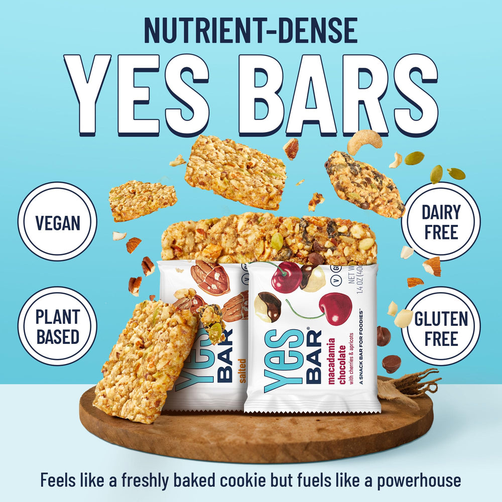 The YES Bar maple syrup drizzle highlights natural sweetness and flavor.