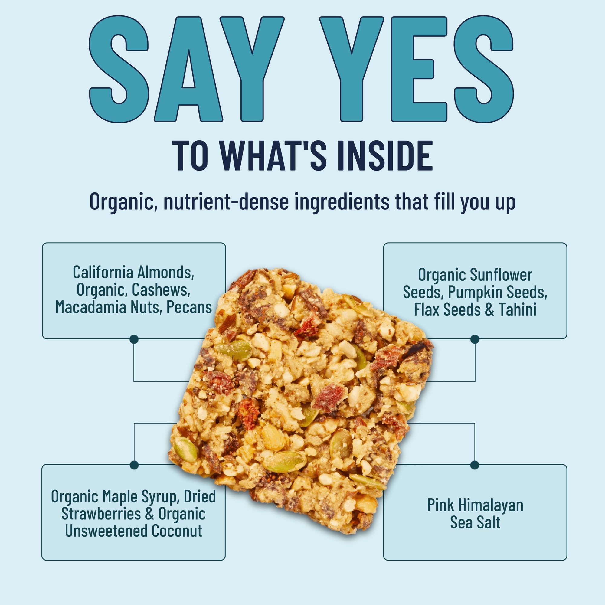 The YES Bar low-sugar option with clean ingredients supports mindful snacking.