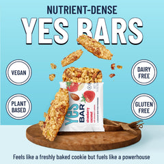 The YES Bar soft-chewy texture closeup reveals natural sweetness and nutty richness.