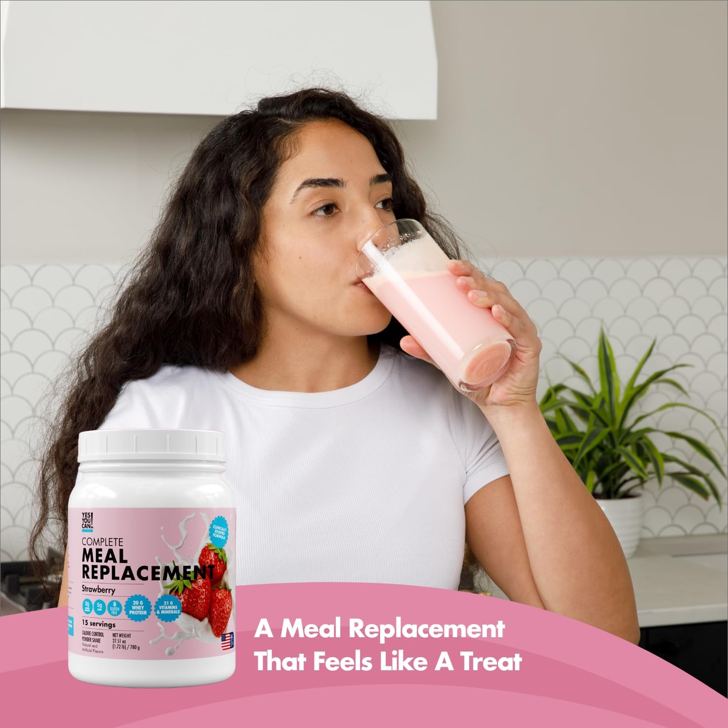 On-the-go Yes You Can! shake bottle during a busy day