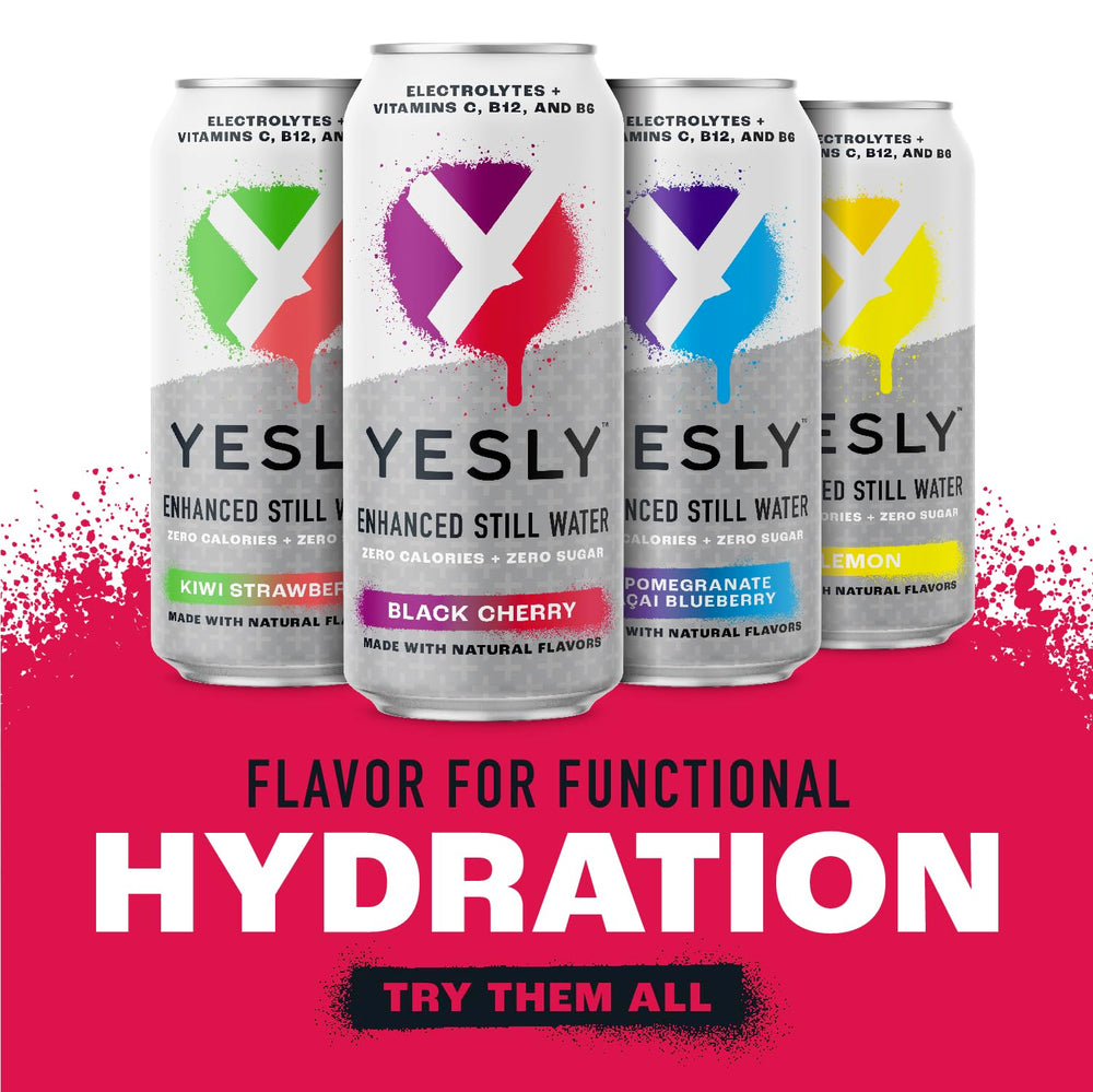 Yesly back-of-label features zero sugar and no artificial sweeteners.