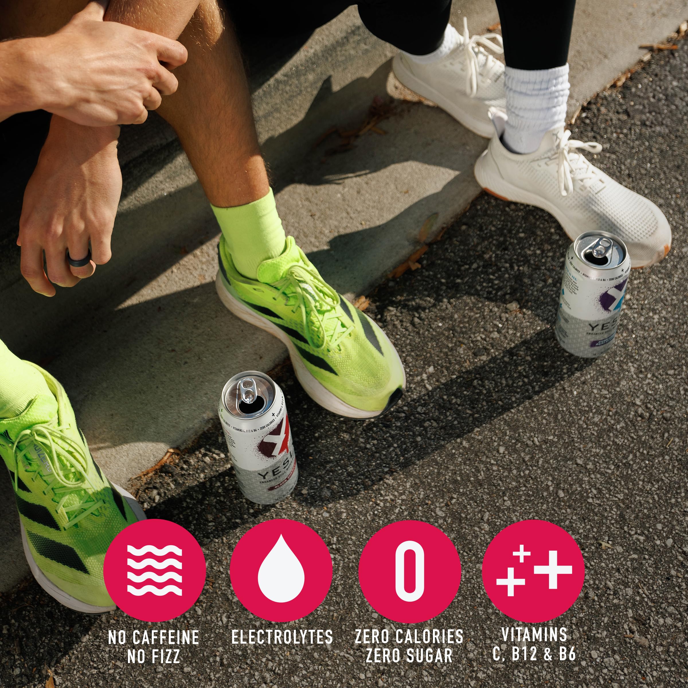 Yesly gym bag scene shows portable hydration after activity.