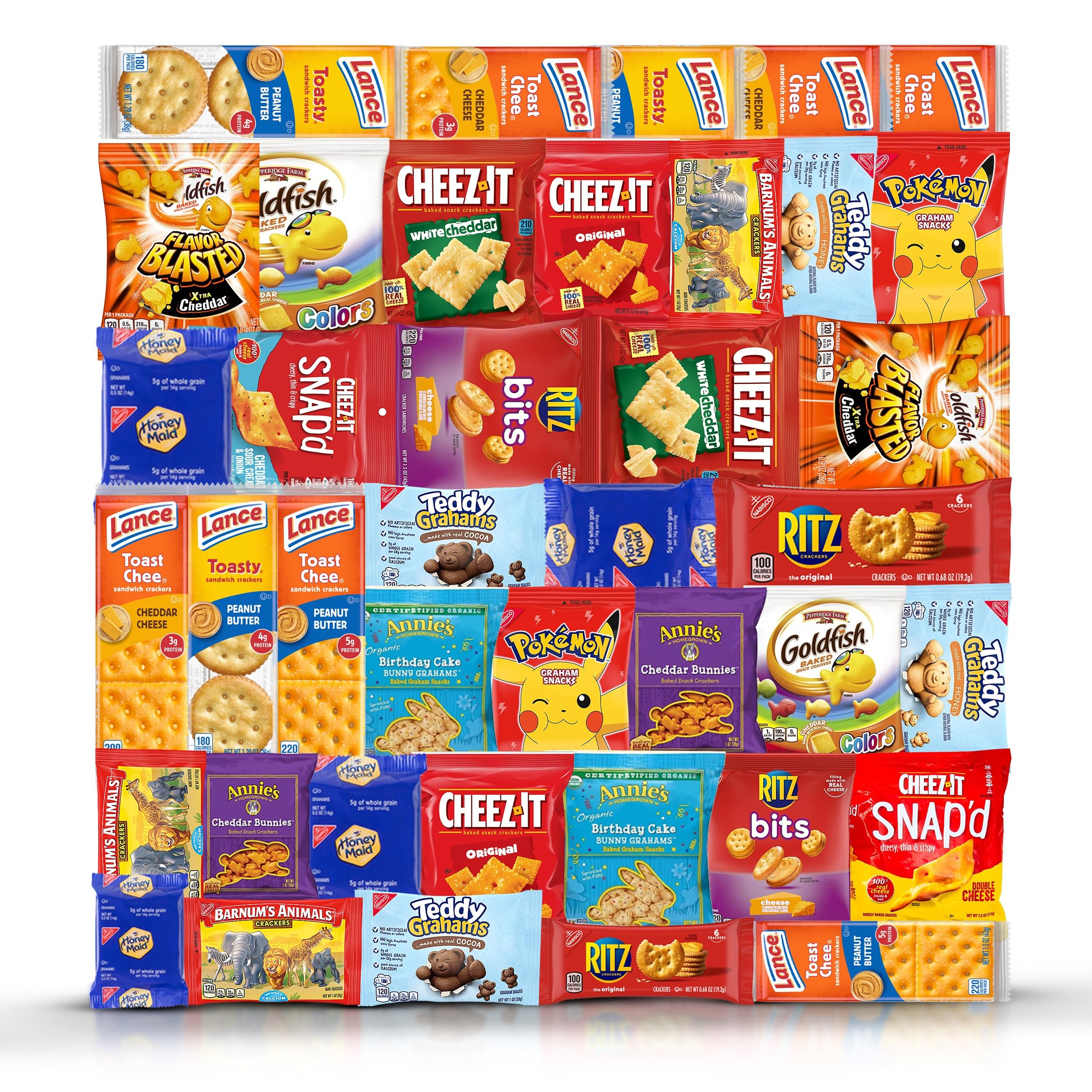 YESY Crackers Variety Pack front view, ideal for quick snacking on the go