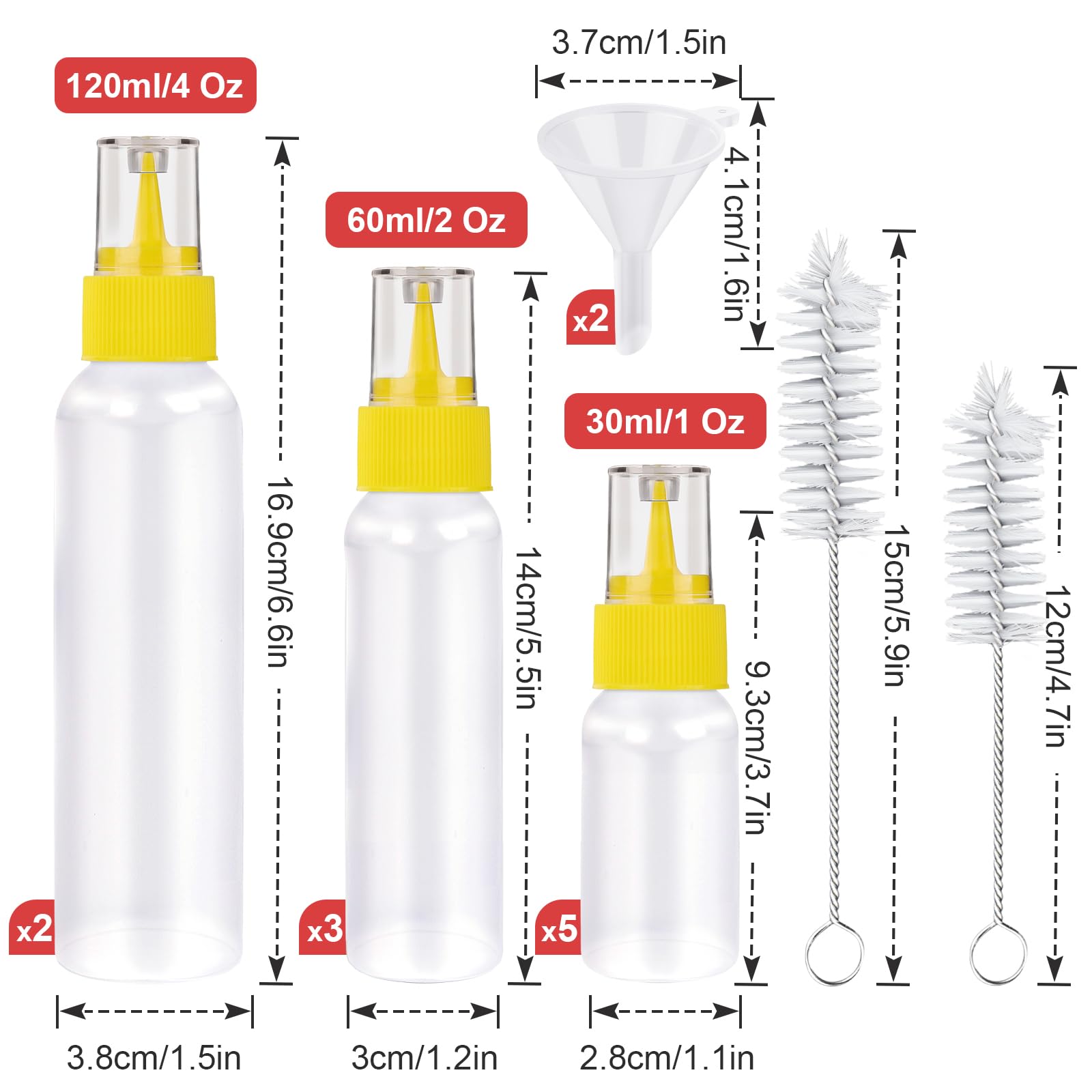 YGDZ 4oz icing bottle ideal for filling larger areas quickly.