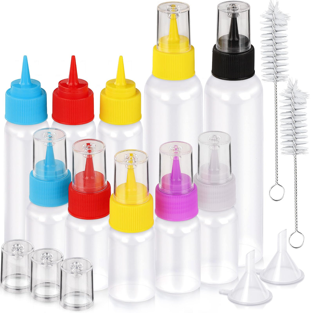 YGDZ icing bottle set 10-pack for precise cookie decorating and clean storage.