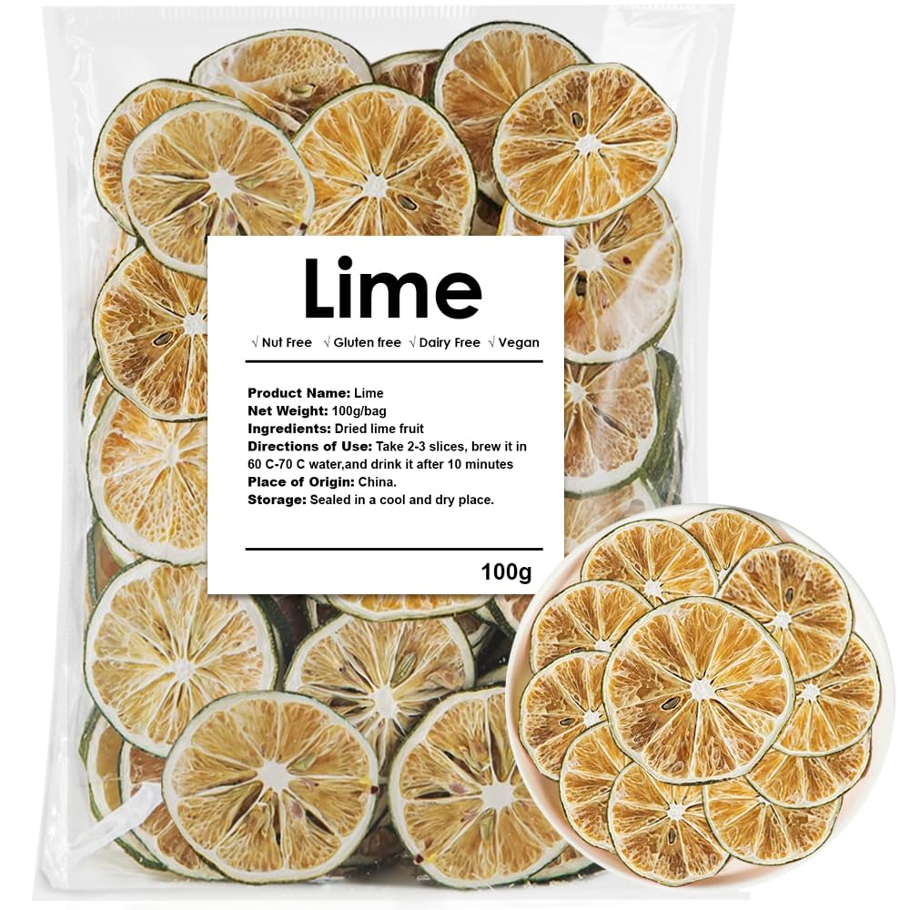 YiLing dried lime slices in packaging, ideal for premium garnish and easy storage.