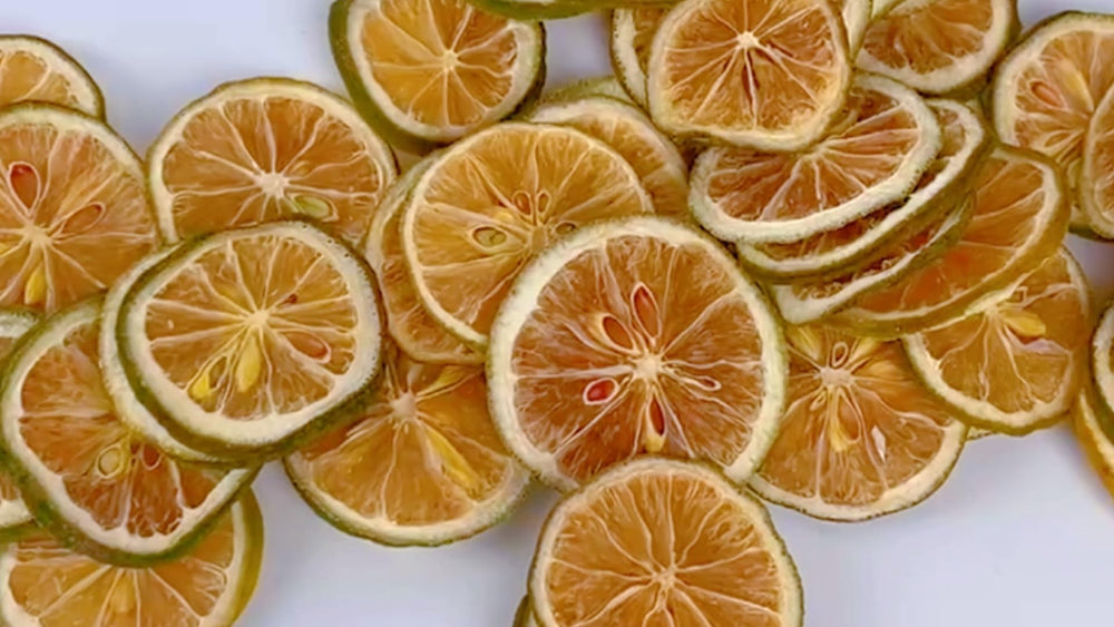 YiLing dried lime slices stored in the refrigerator for best freshness.