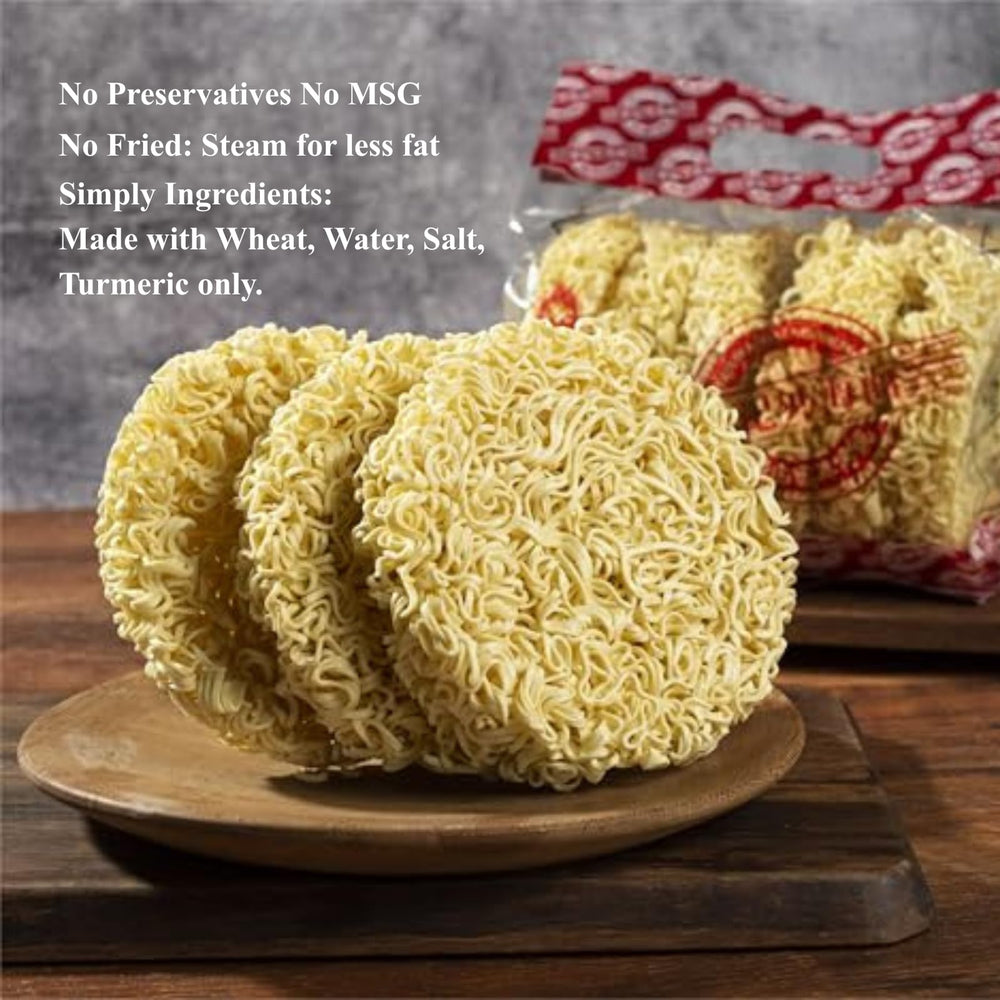 Yip Choice air-dried noodles close-up showing natural texture