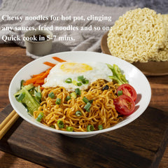 Yip Choice noodles in broth served for hot pot or soup