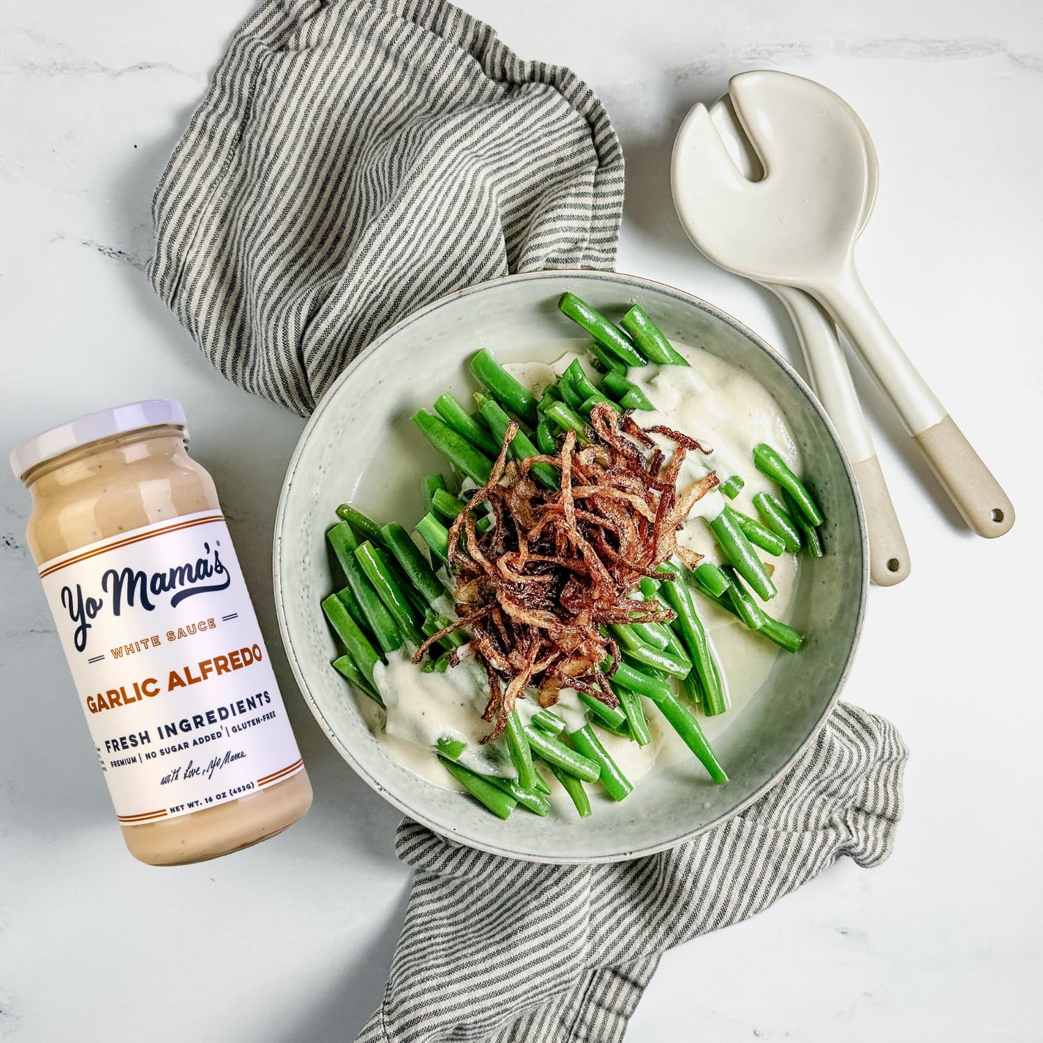 Yo Mama's Foods Alfredo trio ready to elevate weeknight meals.
