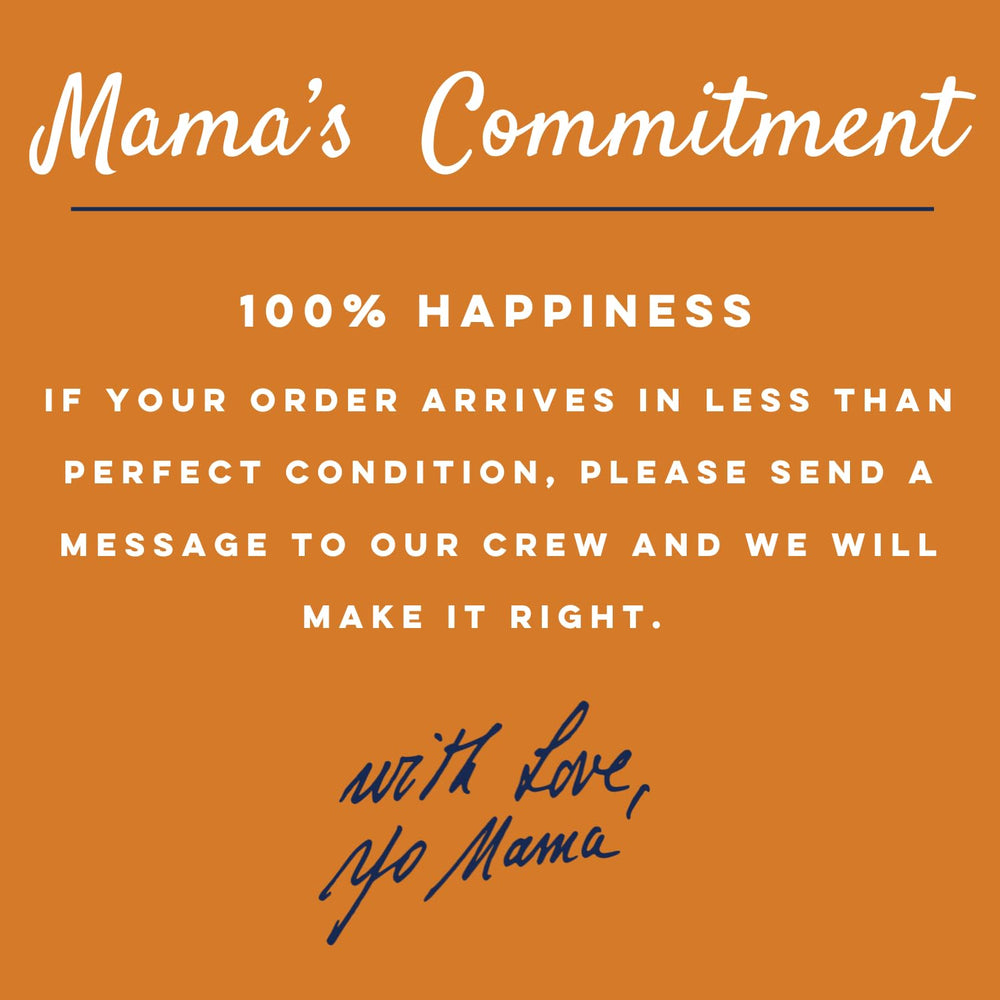 Yo Mama's Foods made in the USA in small batches.