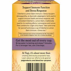 Yogi ashwagandha and lemongrass ingredients arranged for balance
