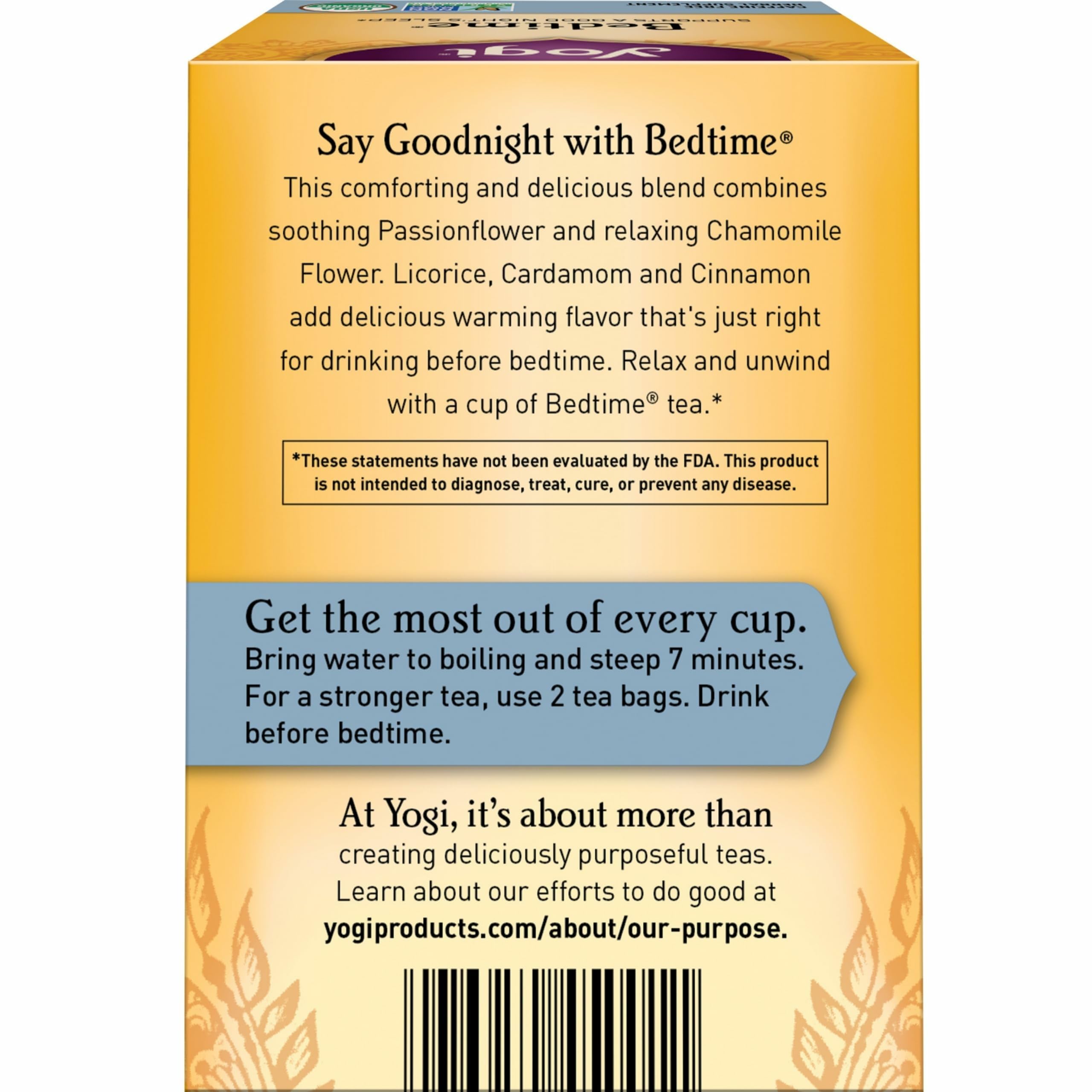 Dry blend of Yogi Bedtime Tea shows lavender and licorice hints.