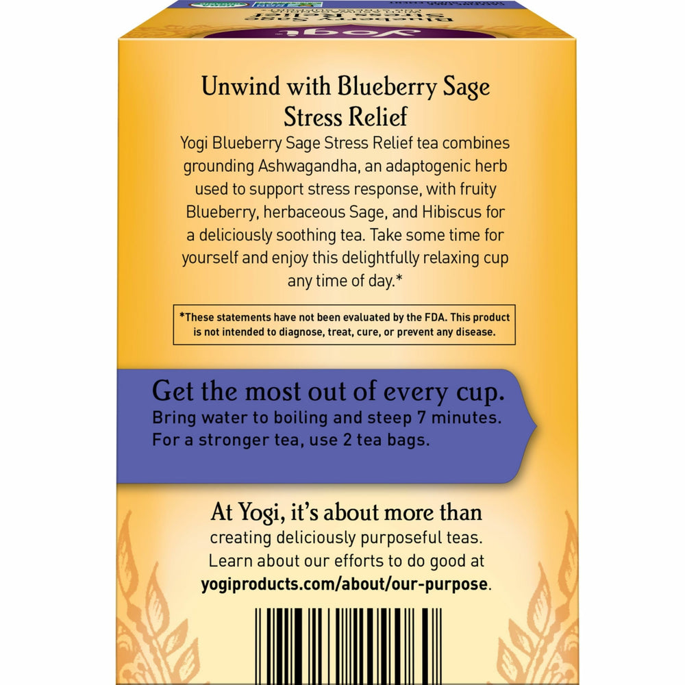 Yogi Blueberry Sage steeping cup captured for flavor moment