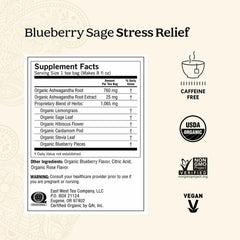 Yogi Blueberry Sage tea bags ready for a relaxing break