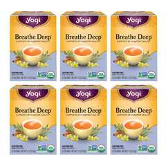 Yogi Breathe Deep pack front with organic seal for a comforting cup