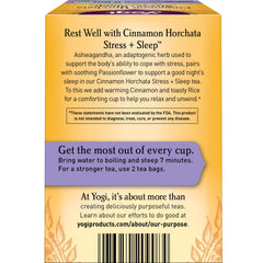 Yogi Cinnamon Horchata aroma inviting warmth and calm