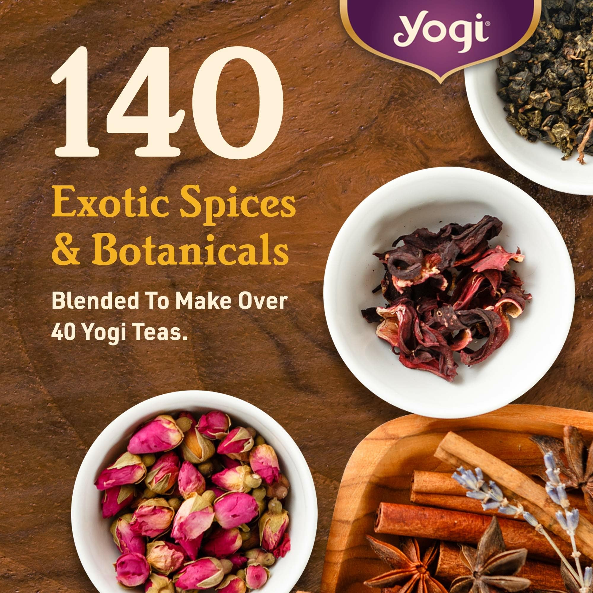 Pouring hot Yogi tea into a cup with pleasant aroma.