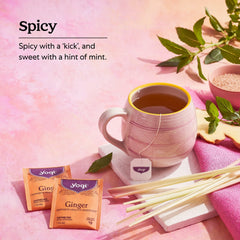 Lemongrass leaf close-up with Yogi Ginger Tea aroma