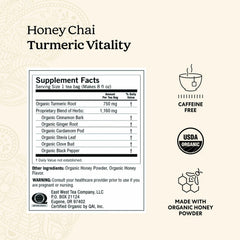 Yogi Honey Chai Turmeric Vitality tea bag close-up
