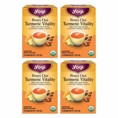 Yogi Honey Chai Turmeric Vitality Tea box ready for a comforting daily ritual