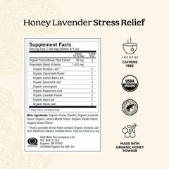 Yogi Honey Lavender Stress Relief tea bags ready for a soothing brew
