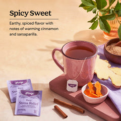 Yogi Kava Stress Relief cinnamon and kava flavor notes for cozy evenings