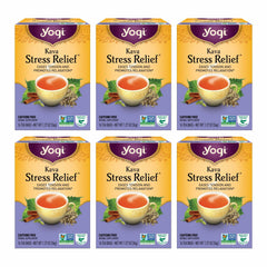 Yogi Kava Stress Relief packaging highlights six-pack convenience for on-the-go relaxation