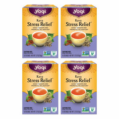 Yogi Kava Stress Relief Tea packaging suggesting a calming evening routine