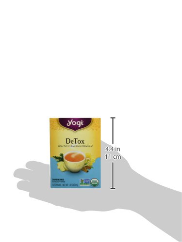 Yogi Organic Detox Tea cup steeping, inviting infusion in minutes