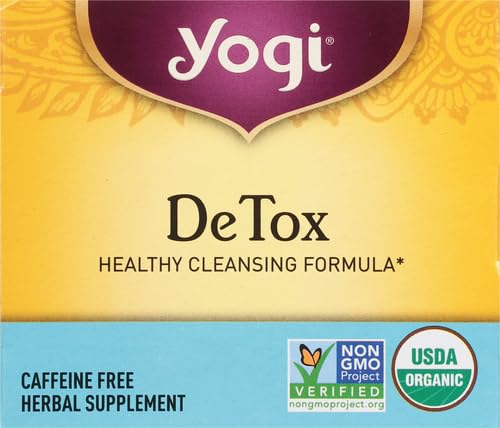 Yogi Organic Detox Tea packaging display on a shelf to catch the eye
