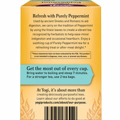 Six-pack display of Yogi Purely Peppermint in a store