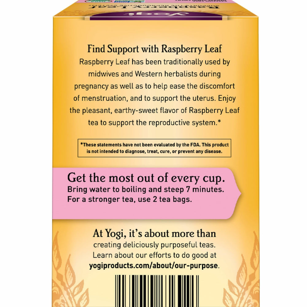 Yogi Raspberry Leaf Tea cup steeping to reveal earthy aroma