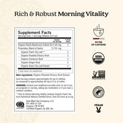 Yogi Rich & Robust Morning Vitality tea bags ready for a soothing, energizing steep
