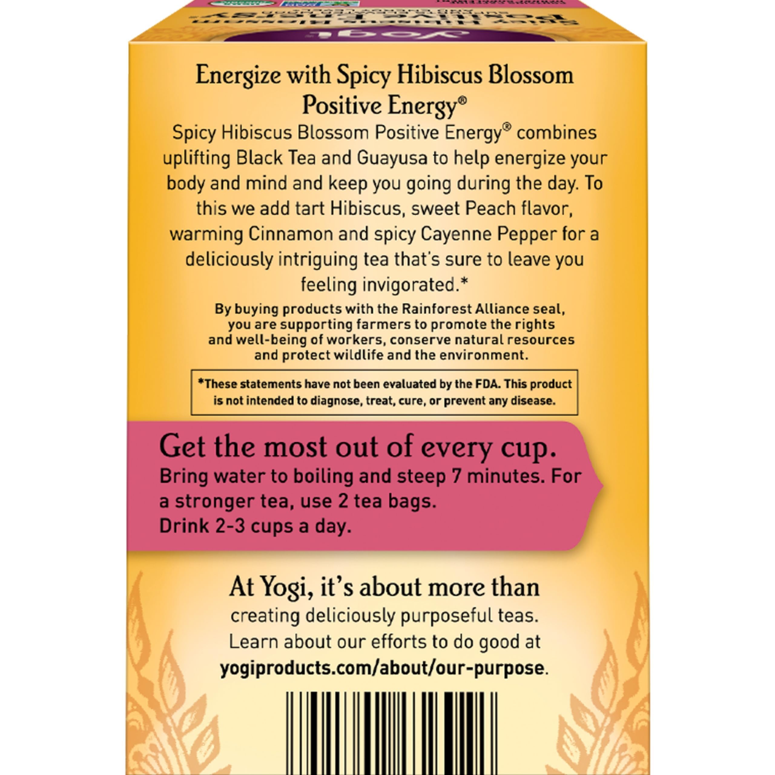 Yogi Tea cup steaming invites a calming moment and focus.