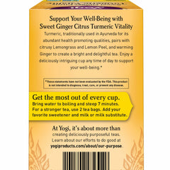 Ginger root close-up in Yogi blend for a warming aroma.