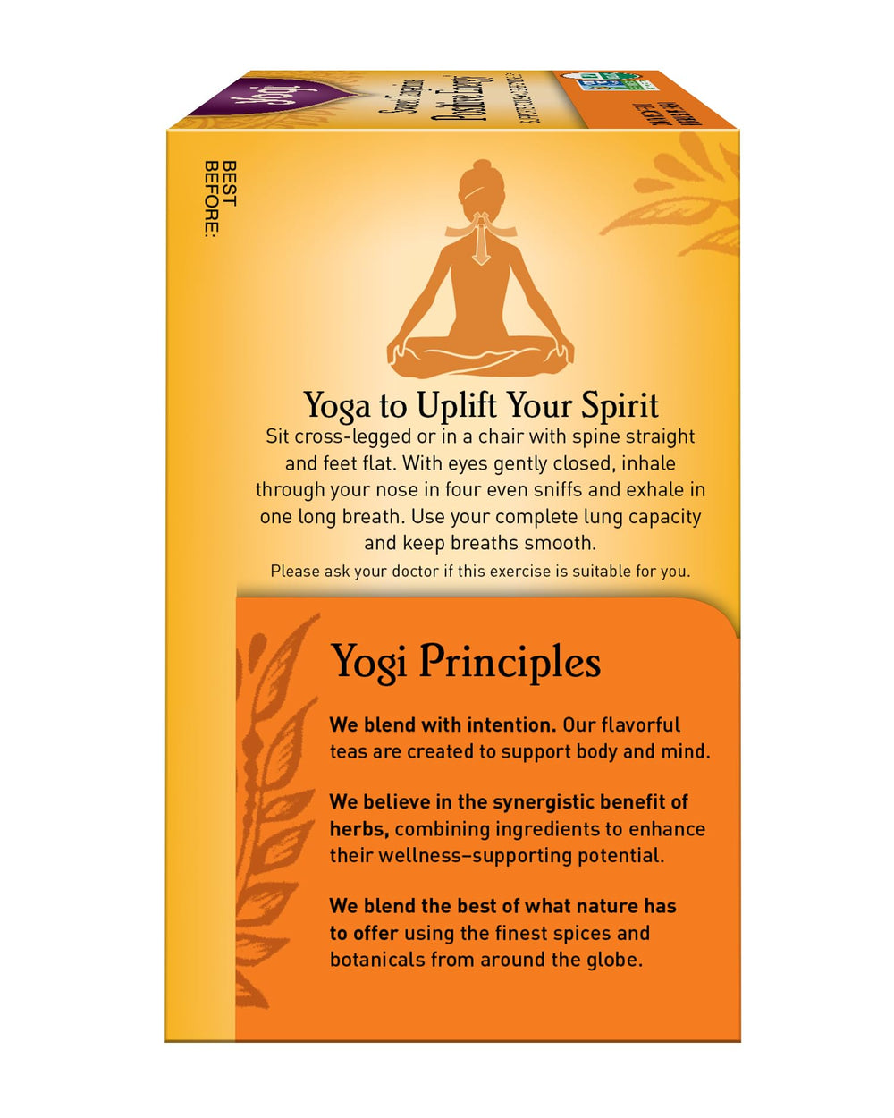 Assam Black Tea blend provides a rich foundation for Yogi tea.