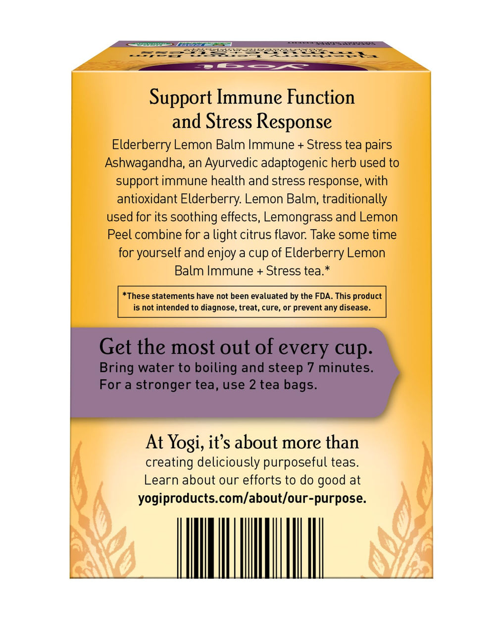 Yogi Tea ashwagandha adaptogen contributing to stress response