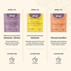 Yogi tea bag steep in a mug highlighting aromatic blends.