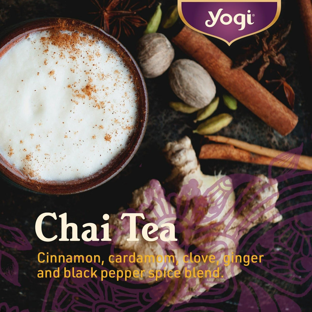 Yogi Chai Rooibos caffeine-free blend suitable for any time