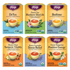 Yogi Tea Favorites front view gift box for gifting and everyday rituals.