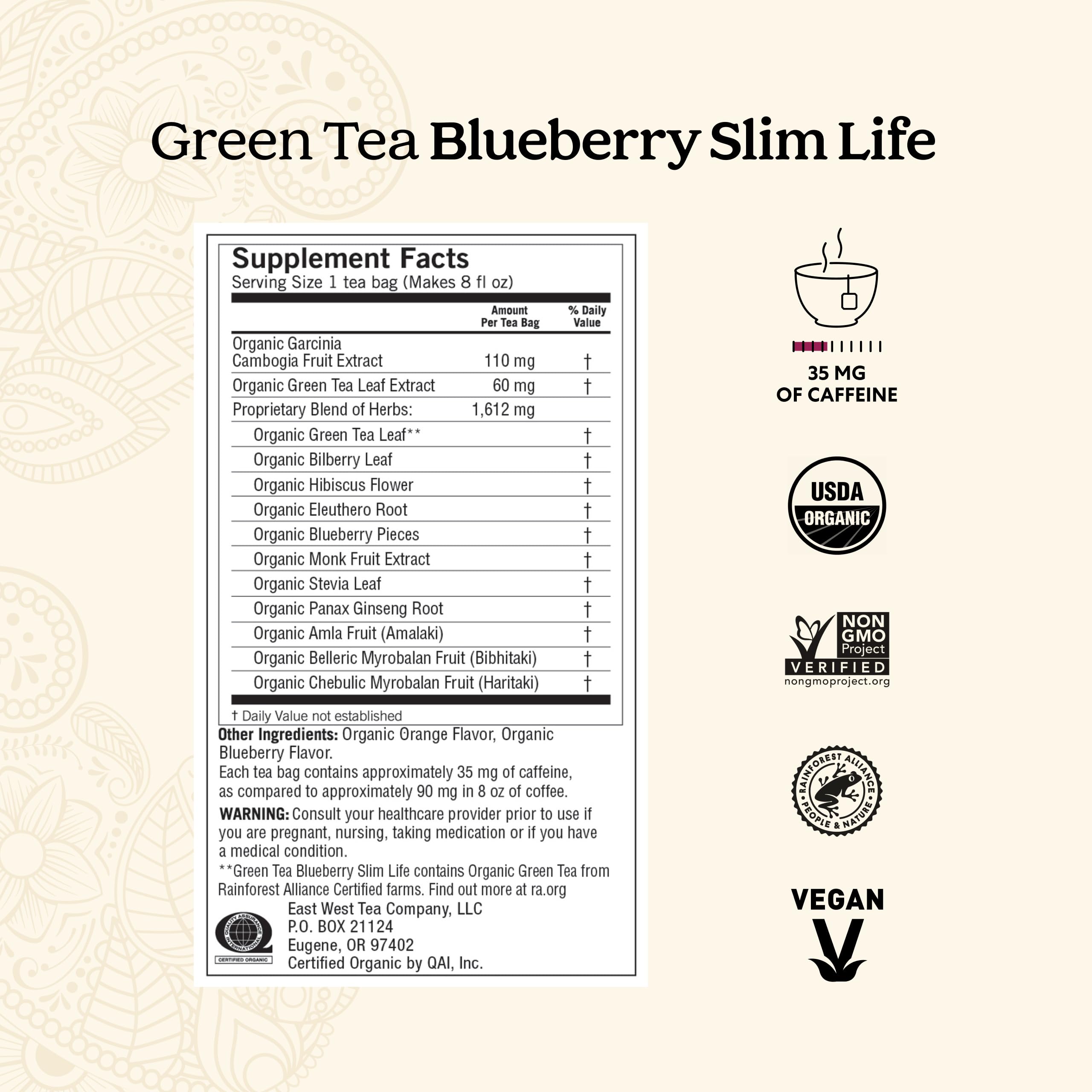 Yogi Tea Green Tea Super Antioxidant tea bags for a bright, antioxidant-rich cup