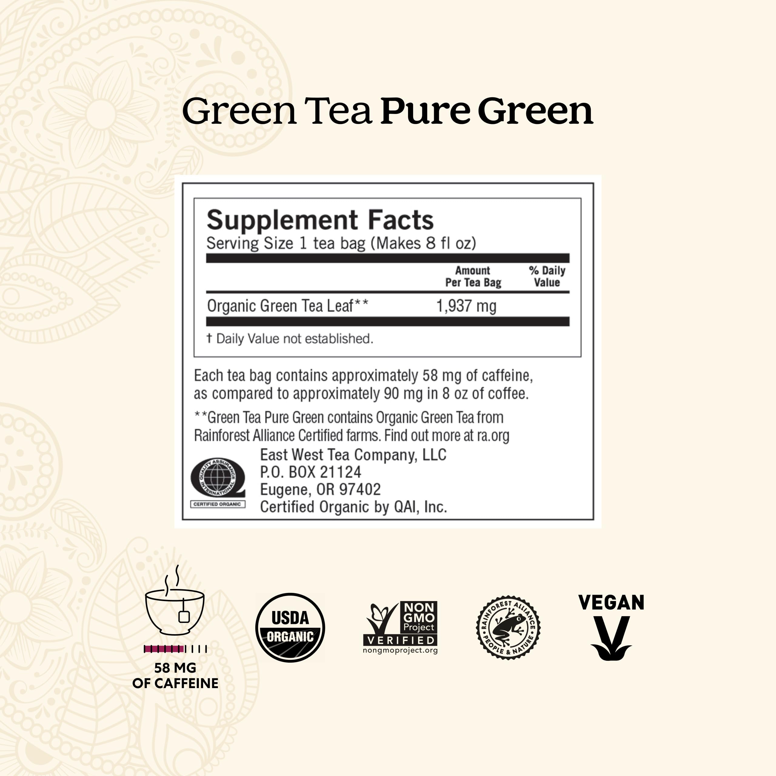 Yogi Tea Green Tea Variety Pack box displaying four blends for exploration