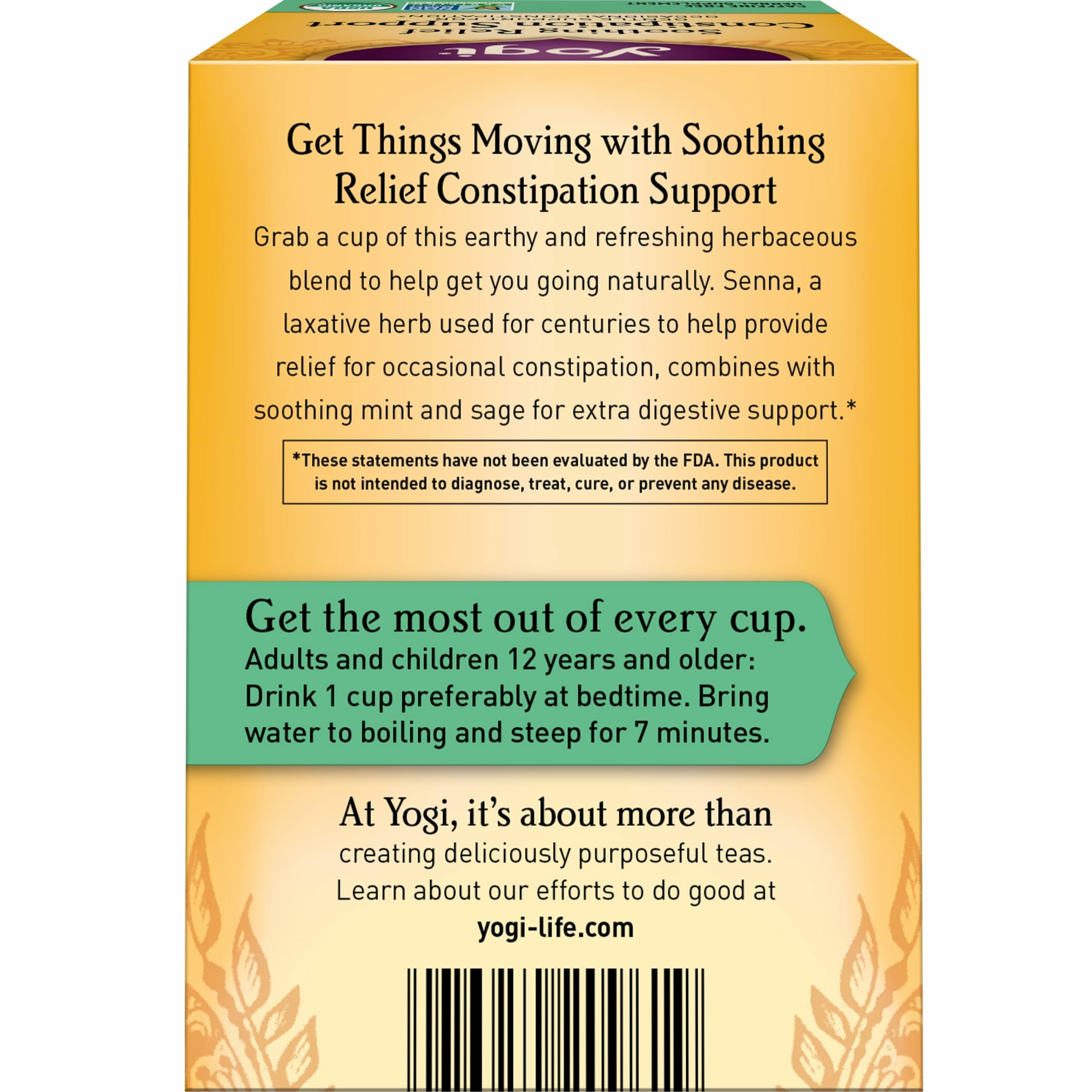 Sage leaf in Yogi tea adds an herbaceous note to the blend.