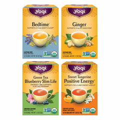 Yogi Tea Variety Pack front view showing four blends for day and night