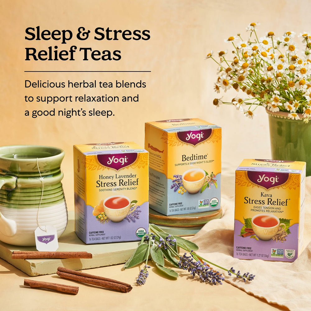 Yogi USDA Organic ingredients in a natural herbal blend