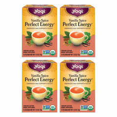 Yogi Vanilla Spice Perfect Energy tea pack for a cozy morning ritual