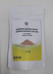 YOGI'S GIFT ashwagandha root dried 4oz pack ideal for tea prep.