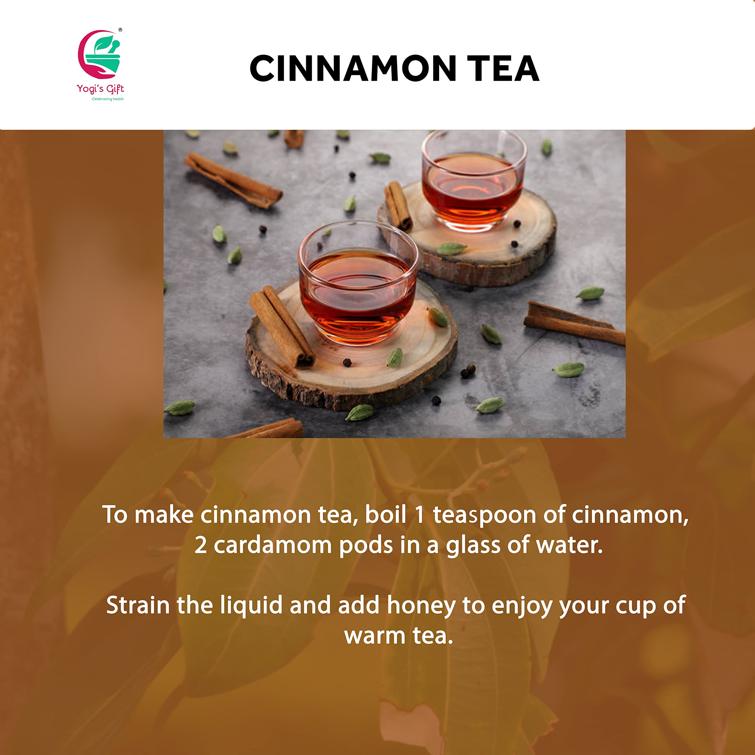 YOGI'S GIFT bulk cinnamon bark close-up, aromatic and flavorful for cooking